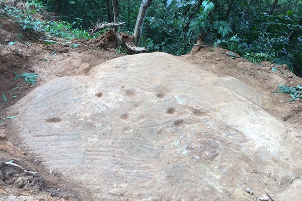 Phát hiện “siêu phẩm” ruộng bậc thang khắc trên đá ở Mù Cang Chải - Anh 1