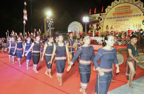 Hội thi cồng chiêng, xoang các DTTS tỉnh Kon Tum lần thứ nhất năm 2022 - Anh 3