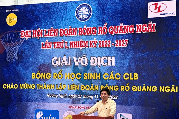Khai mạc giải bóng rổ học đường tỉnh Quảng Ngãi - Anh 1