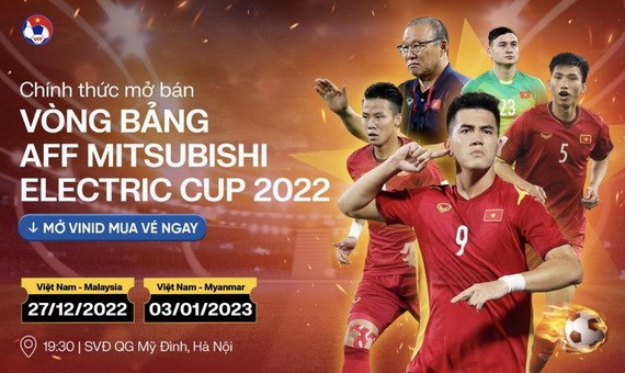 Bán vé 2 trận sân nhà vòng bảng AFF Cup 2022 của tuyển Việt Nam - Anh 1