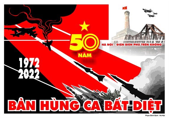 Phát hành 68 tranh cổ động tuyên truyền kỷ niệm 50 năm “Chiến thắng Hà Nội - Điện Biên Phủ trên không” - Anh 1