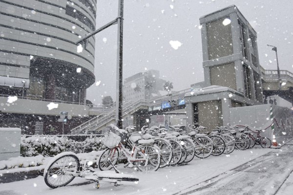 Nhật Bản đối phó với tuyết rơi dày đặc - Anh 1