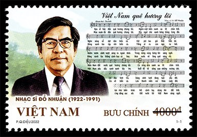 Ra mắt bộ tem “Kỷ niệm 100 năm sinh nhạc sĩ Đỗ Nhuận” - Anh 1