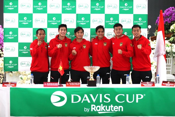 Xác định các cặp đấu giữa Việt Nam và Indonesia tại trận Play-off Davis Cup nhóm II - Anh 2
