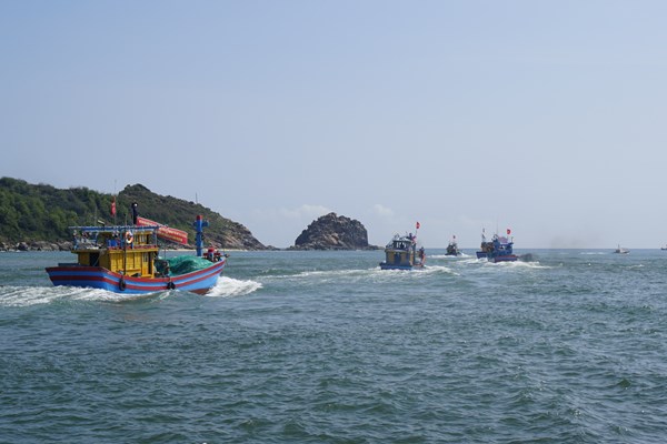 Rộn ràng lễ hội ra khơi đầu năm tại cửa biển Tam Quan - Anh 3