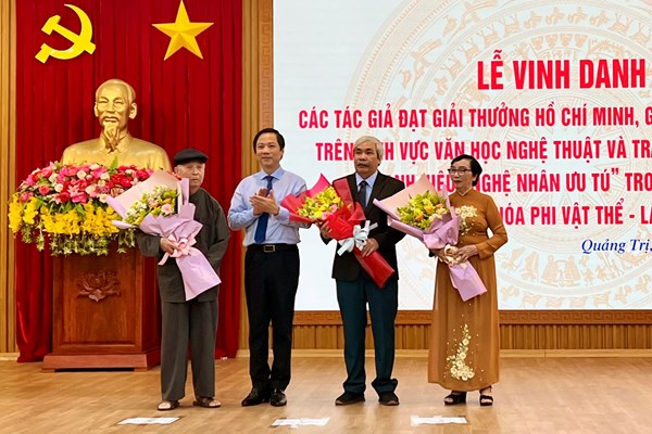 Quảng Trị: Vinh danh các tác giả đoạt Giải thưởng Hồ Chí Minh, Giải thưởng Nhà nước - Anh 1