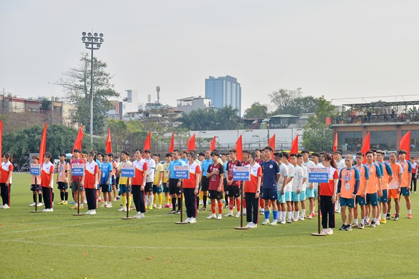 Sôi động Vòng loại Giải bóng đá Thanh niên Sinh viên Việt Nam 2023 khu vực phía Bắc - Anh 1