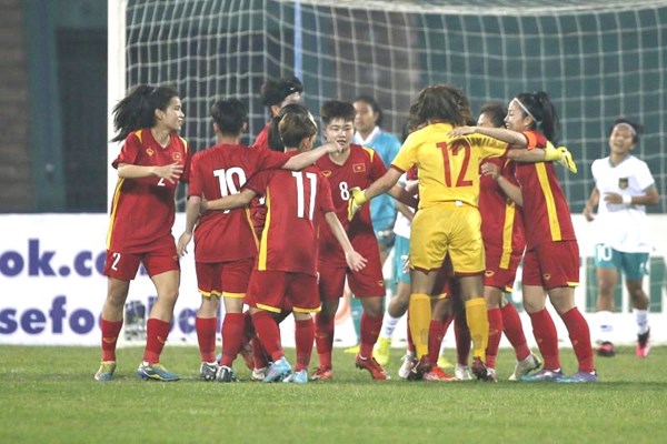 Tuyển U20 nữ Việt Nam thắng trận ra quân tại vòng loại giải châu Á - Anh 2