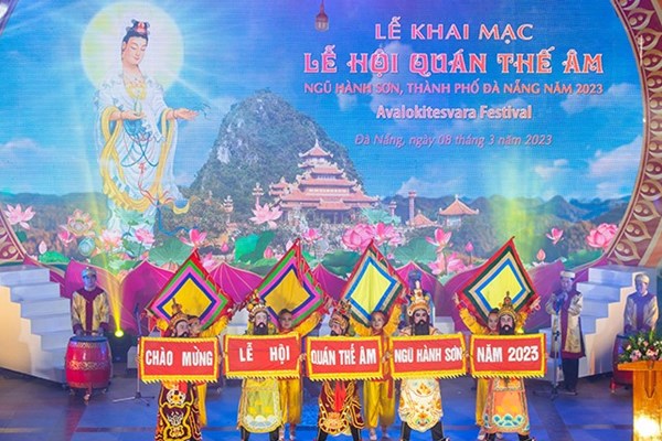 Đà Nẵng: Khai mạc Lễ hội Quán Thế Âm Ngũ Hành Sơn năm 2023 - Anh 1