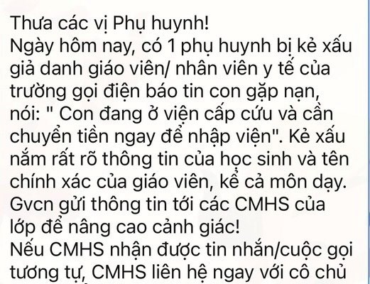 Hà Nội: Cảnh báo lừa đảo “con đang cấp cứu, chuyển tiền gấp” - Anh 2