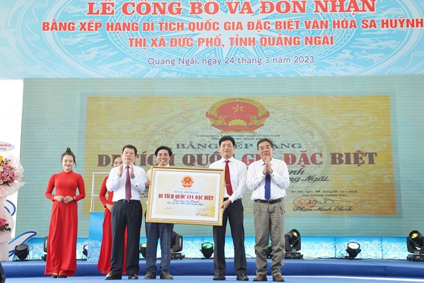 Quảng Ngãi: Đón nhận Bằng xếp hạng Di tích quốc gia đặc biệt Văn hoá Sa Huỳnh - Anh 2