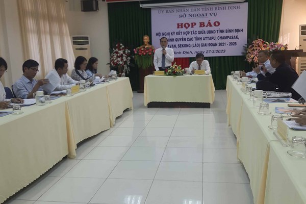 Bình Định sẽ ký kết hợp tác với 4 tỉnh Nam Lào - Anh 1