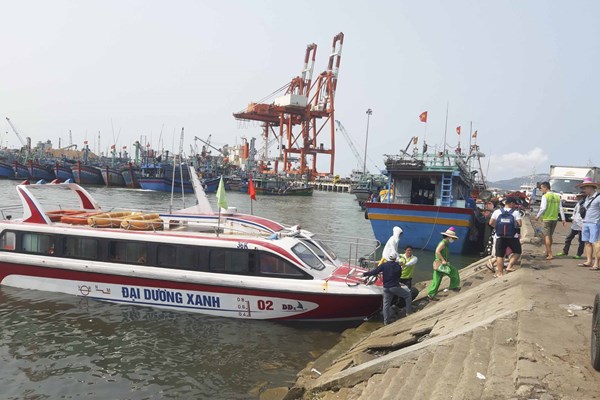 Đình chỉ phương tiện đường thủy ở TP Quy Nhơn (Bình Định):Dân xã đảo kêu, thành phố nói sẽ hỗ trợ tạm thời - Anh 1