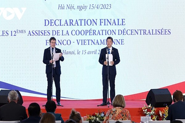 Bế mạc Hội nghị hợp tác giữa các địa phương Việt Nam - Pháp lần thứ 12 - Anh 2