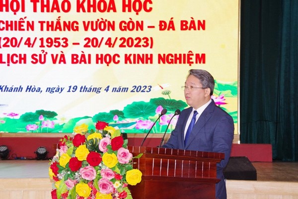 Khánh Hòa: Hội thảo khoa học 70 năm chiến thắng Vườn Gòn - Đá Bàn - Anh 1