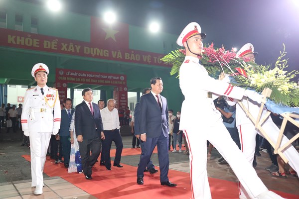 Lễ xuất quân Đoàn Thể thao Việt Nam dự SEA Games 32: Thể thao Việt Nam đã sẵn sàng! - Anh 1