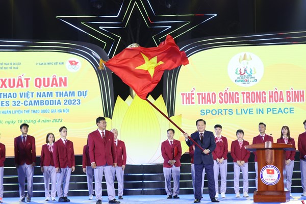 Lễ xuất quân Đoàn Thể thao Việt Nam dự SEA Games 32: Thể thao Việt Nam đã sẵn sàng! - Anh 3