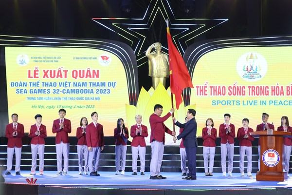 Lễ xuất quân Đoàn Thể thao Việt Nam dự SEA Games 32: Thể thao Việt Nam đã sẵn sàng! - Anh 4