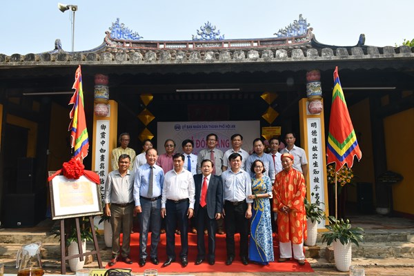 Quảng Nam: Văn chỉ Minh Hương - Hội An được công nhận Di tích cấp tỉnh - Anh 5