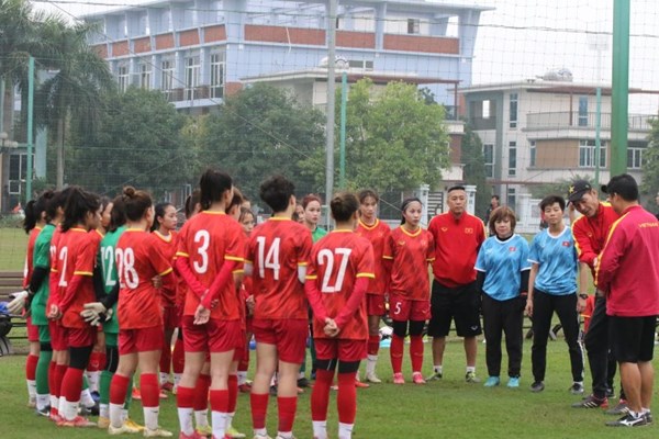 U20 nữ Việt Nam chuẩn bị cho vòng loại thứ hai giải châu Á - Anh 1