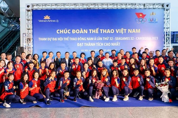 Đoàn Thể thao Việt Nam lên đường dự SEA Games 32: Quyết tâm thi đấu vì niềm tự hào Việt Nam - Anh 4