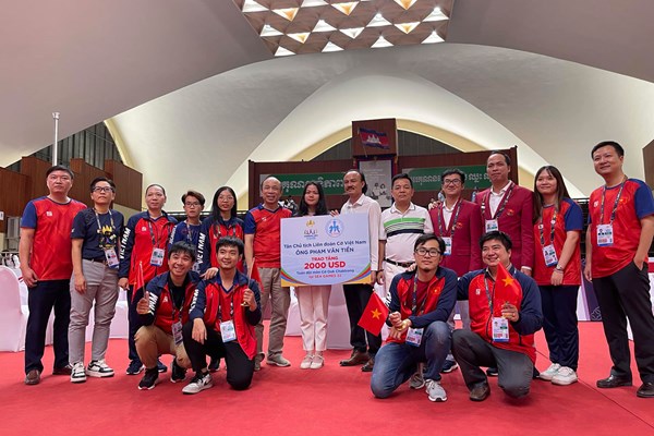 Cờ Ouk Chaktrang Việt Nam giành 2 HCV tại SEA Games 32 - Anh 2