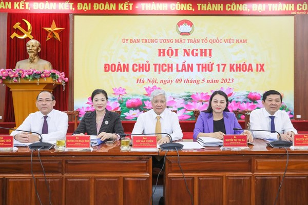 Hội nghị Đoàn Chủ tịch Uỷ ban Trung ương MTTQ Việt Nam lần thứ 17 - Anh 2
