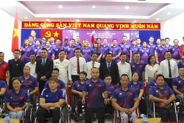 Đoàn Thể thao Người khuyết tật Việt Nam xuất quân tham dự ASEAN Para Games 12 - Anh 5