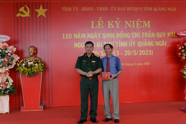 Quảng Ngãi: Kỷ niệm 110 năm Ngày sinh Trung tướng Trần Quý Hai - Anh 2