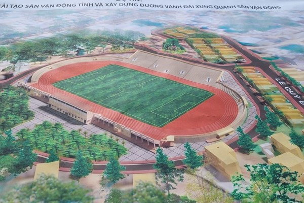 Đẩy nhanh nâng cấp, cải tạo sân vận động Quảng Ngãi - Anh 1