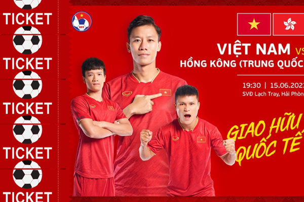 Bán vé trận giao hữu Việt Nam - Hongkong (Trung Quốc) - Anh 1