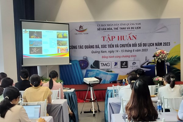 Quảng Nam: Tập huấn về quảng bá, xúc tiến du lịch và chuyển đổi số du lịch - Anh 1
