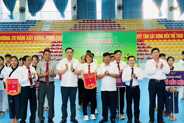 Khởi tranh Giải Taekwondo tỉnh Bình Dương 2023 - Anh 2