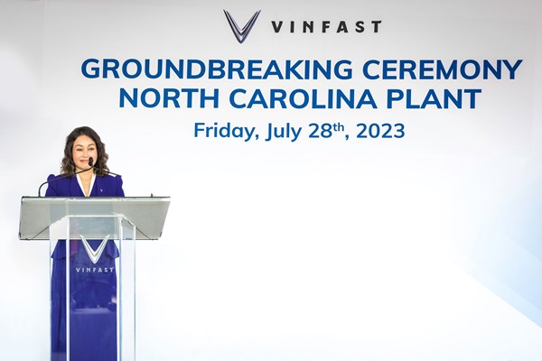 Vinfast khởi công nhà máy sản xuất xe điện tại Carolina - Anh 2