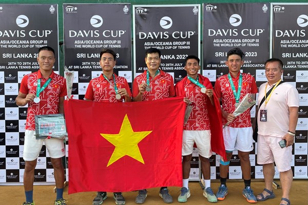 Quần vợt Việt Nam giành suất dự vòng play-off nhóm II thế giới 2024 - Anh 2