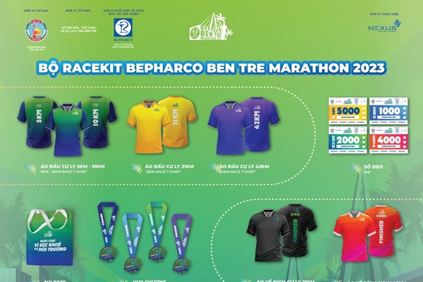 Lan toả thông điệp về sức khỏe và môi trường tại giải chạy Bepharco Bến Tre Marathon - Anh 2