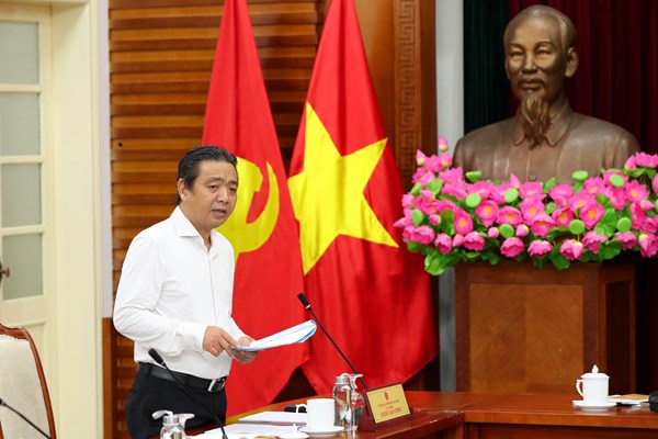 Bộ trưởng Nguyễn Văn Hùng: Công tác phòng, chống doping phải được đặt lên hàng đầu khi chuẩn bị cho VĐV dự Asian Games 19 - Anh 3