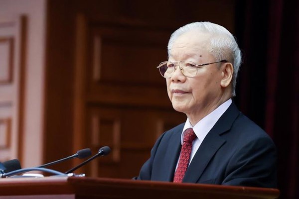 Tổng Bí thư Nguyễn Phú Trọng gửi thư thăm hỏi tới Đảng bộ, Chính quyền và nhân dân Hà Nội - Anh 1