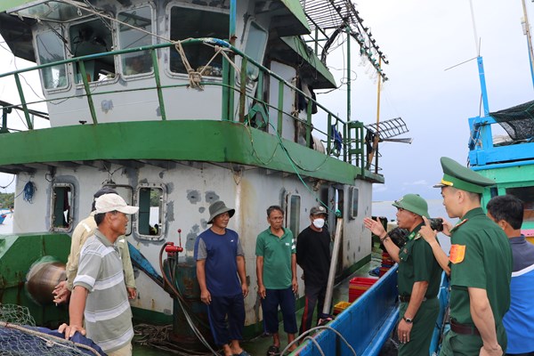 Quảng Ngãi kêu gọi tàu thuyền khẩn trương vào nơi neo trú an toàn - Anh 3