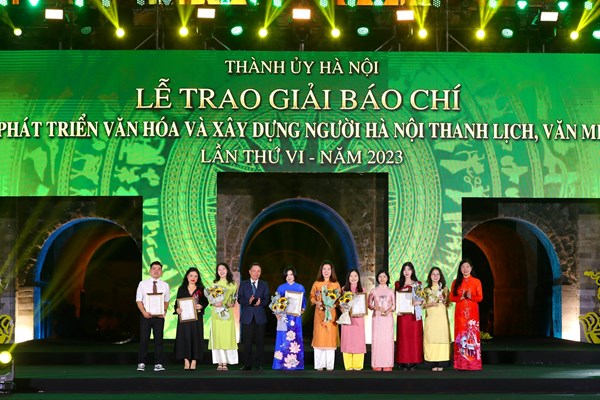 Báo Văn Hoá đoạt giải Giải báo chí về văn hóa và con người Hà Nội - Anh 4