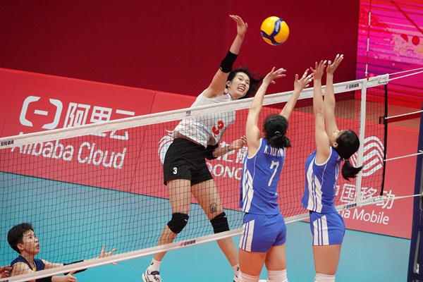Bóng chuyền nữ Việt Nam rộng cửa vào bán kết Asian Games 19 - Anh 1