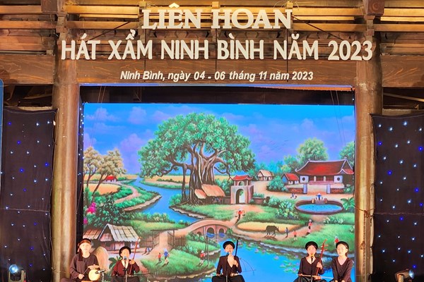 Khai mạc Liên hoan hát Xẩm Ninh Bình mở rộng 2023 - Anh 3