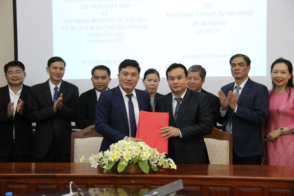 Văn phòng Bộ VHTTDL Việt Nam và Văn phòng Bộ TTVHDL Lào ký kết hợp tác giai đoạn 2023-2027 - Anh 5