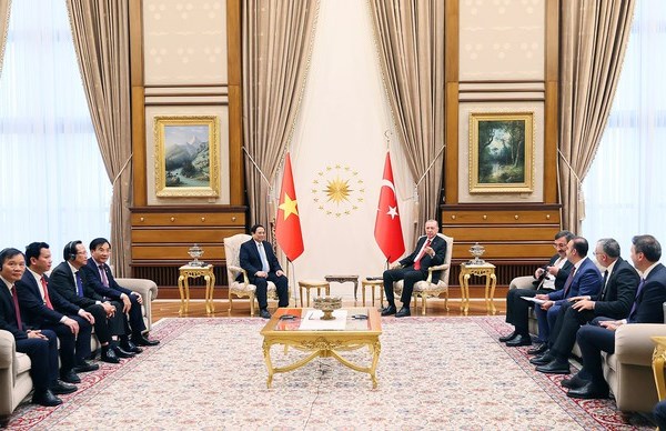 Thủ tướng Chính phủ Phạm Minh Chính hội kiến Tổng thống Thổ Nhĩ Kỳ - Anh 2