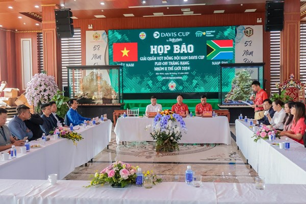 Tuyển quần vợt Việt Nam gặp Nam Phi tại trận play-off thăng hạng nhóm II Davis Cup - Anh 1