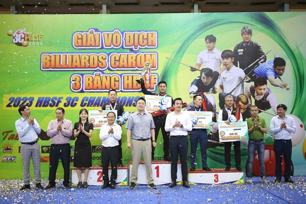 Nhà vô địch SEA Games Thanh Tự thắng lớn tại giải Billiards Carom 3 băng HBSF 2023 - Anh 3