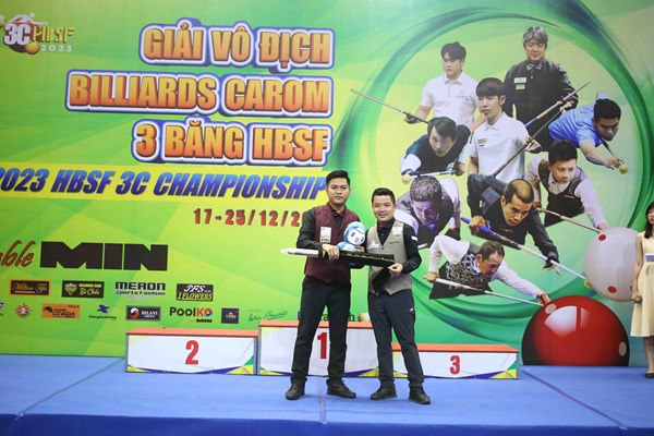 Nhà vô địch SEA Games Thanh Tự thắng lớn tại giải Billiards Carom 3 băng HBSF 2023 - Anh 2