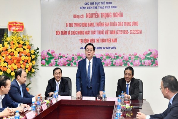 Trưởng Ban Tuyên giáo Trung ương thăm Bệnh viện Thể thao Việt Nam - Anh 1