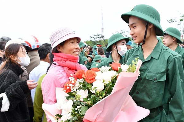 Gần 40% tân binh ở Quảng Bình viết đơn tình nguyện tham gia nghĩa vụ quân sự - Anh 3