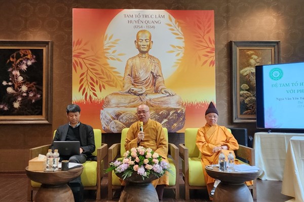 Tọa đàm Đệ Tam tổ Huyền Quang với Phật giáo Trúc Lâm - Anh 1